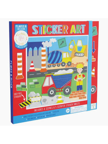 FLOSS AND ROCK Construction Sticker Art