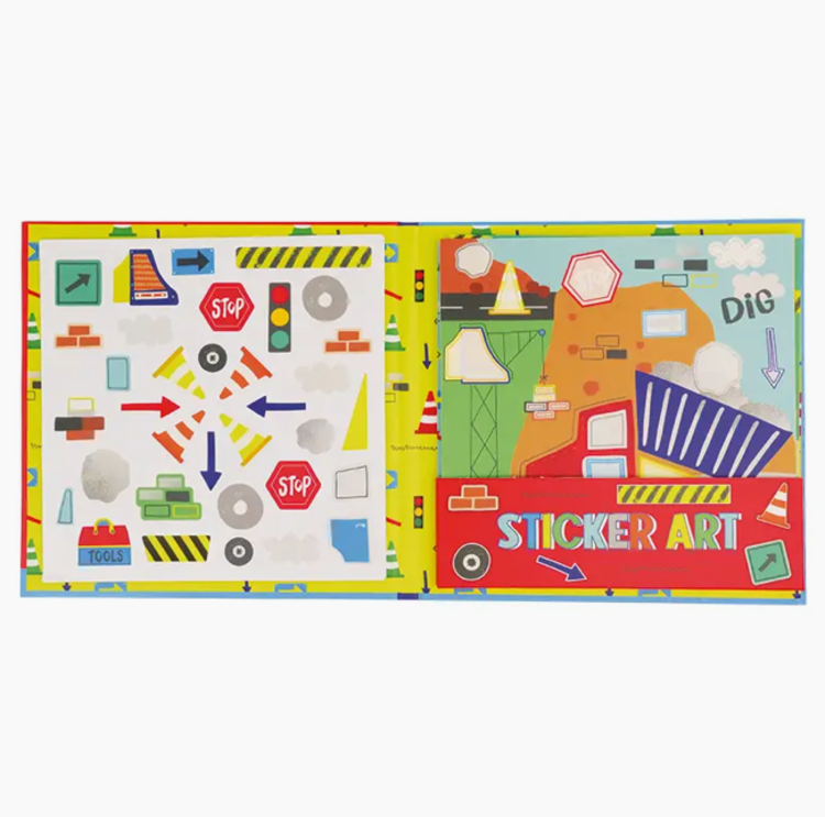 FLOSS AND ROCK Construction Sticker Art