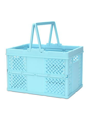 ISCREAM Large Foldable Storage Crate - Blue