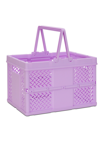 ISCREAM Large Foldable Storage Crate - Lavender