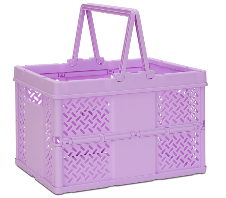 ISCREAM Large Foldable Storage Crate - Lavender