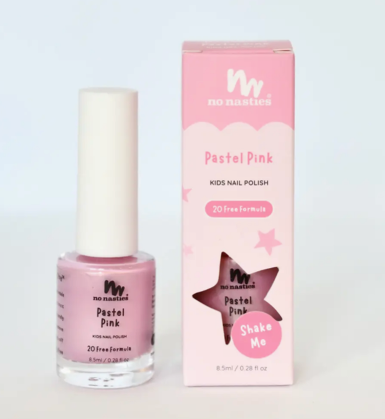 NO NASTIES KIDS Peelable Nail Polish - Pastel Pink