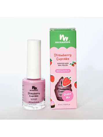 NO NASTIES KIDS Scented Nail Polish - Strawberry Cupcake