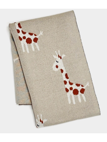 VIVERANO ORGANICS Giraffe - Organic Knit Baby Blanket