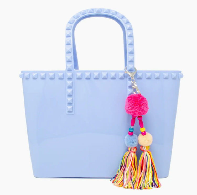Jumbo Jelly Tote Bag - Baby Blue