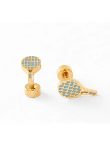 PIP POP POST Tennis Racquet Earring