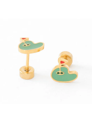 PIP POP POST Golf Green Earring