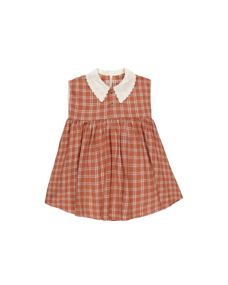 RYLEE AND CRU Collared Baby Check Dress
