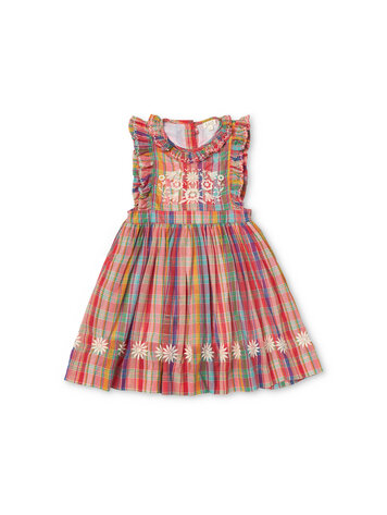 LALI KIDS Mini Clover Plaid Dress