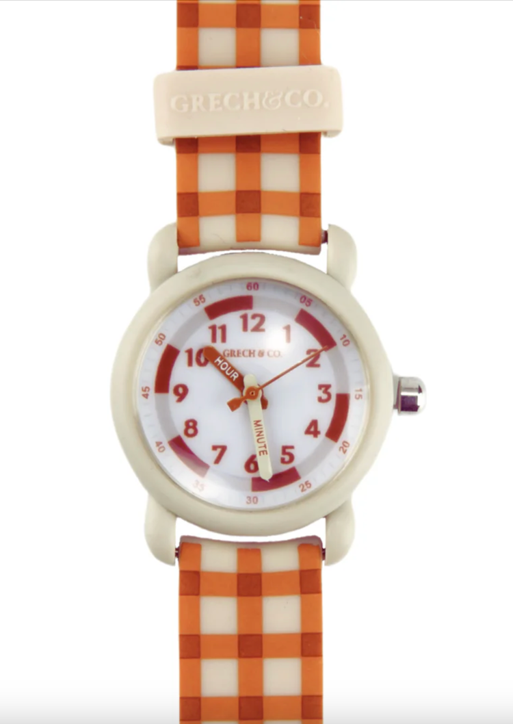 GRECH & CO Classic Watch - Sienna Gingham