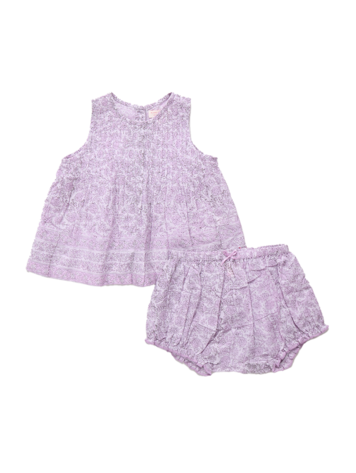 PINK CHICKEN Baby Jaipur Garden Floral Set