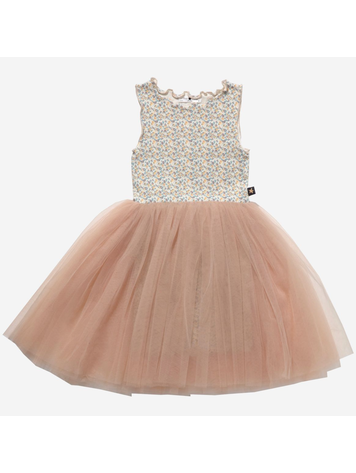 PETITE HAILEY Vintage Flower Tutu Dress