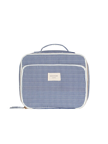 MINNOW Quilted Cotton Lunchbox - Navy Stripe