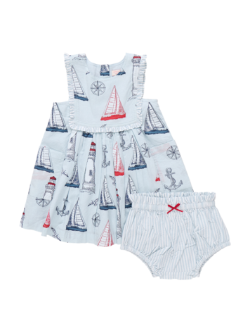 PINK CHICKEN Baby Courtina Dress Set