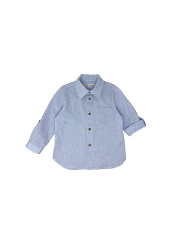 ZHOE + TOBIAH Stripe Woven Baby Shirt
