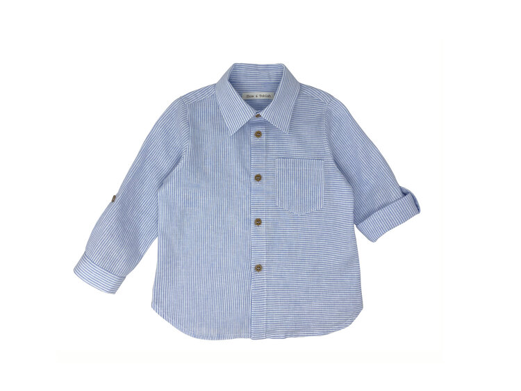 ZHOE + TOBIAH Stripe Woven Boy Shirt
