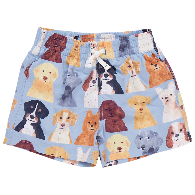 PINK CHICKEN Boys Dogs Swim Trunk