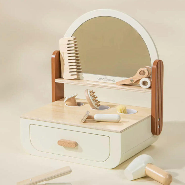 COCO VILLAGE Wooden Beauty Station Playset