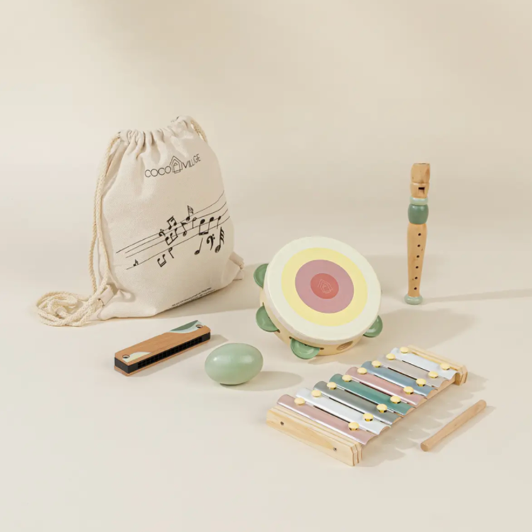 COCO VILLAGE Wooden Musical Instruments Set