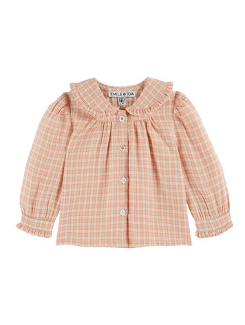 EMILE ET IDA Girls Blouse Col Noeud