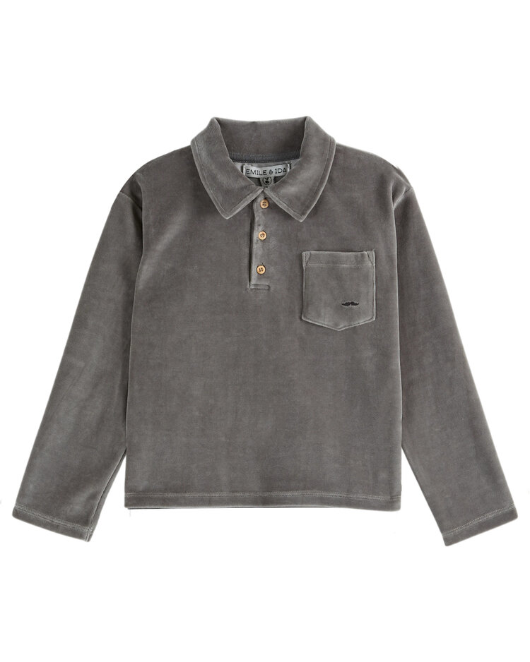 EMILE ET IDA Velours Polo