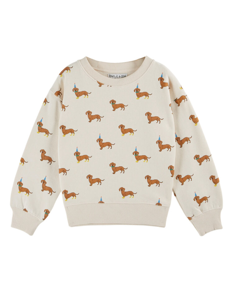 EMILE ET IDA All Over Chien Sweat