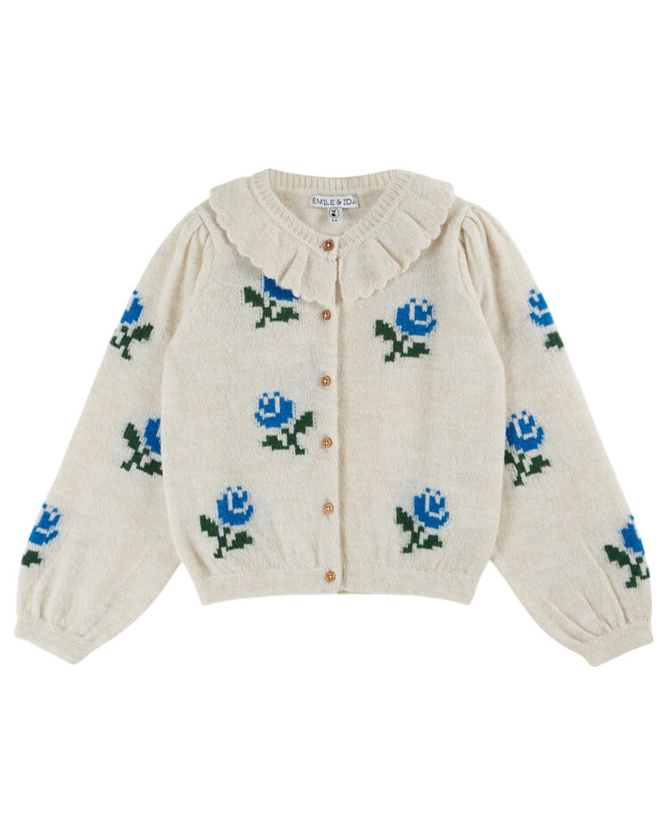 EMILE ET IDA Fleurs Cardigan