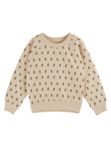 EMILE ET IDA Sweat Poppy All Over