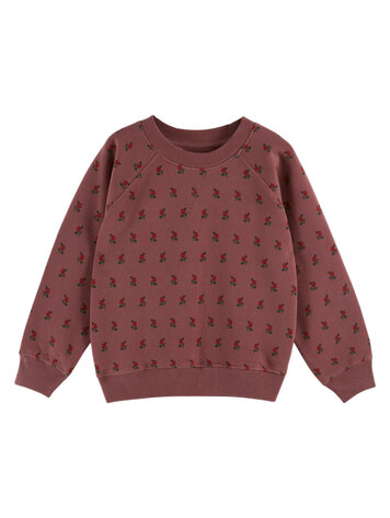 EMILE ET IDA Sweat Poppy All Over