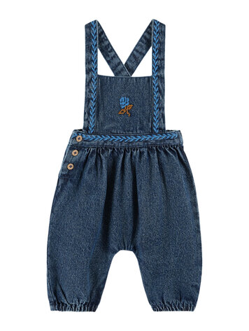 EMILE ET IDA Salopette Denim Brodee BB