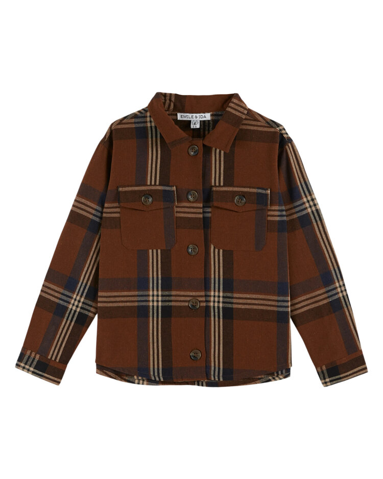EMILE ET IDA Chemise Carreau Flanelle