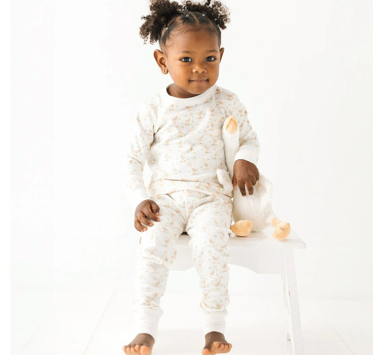 MAGNOLIA BABY Goose Tales Long Baby Pajamas