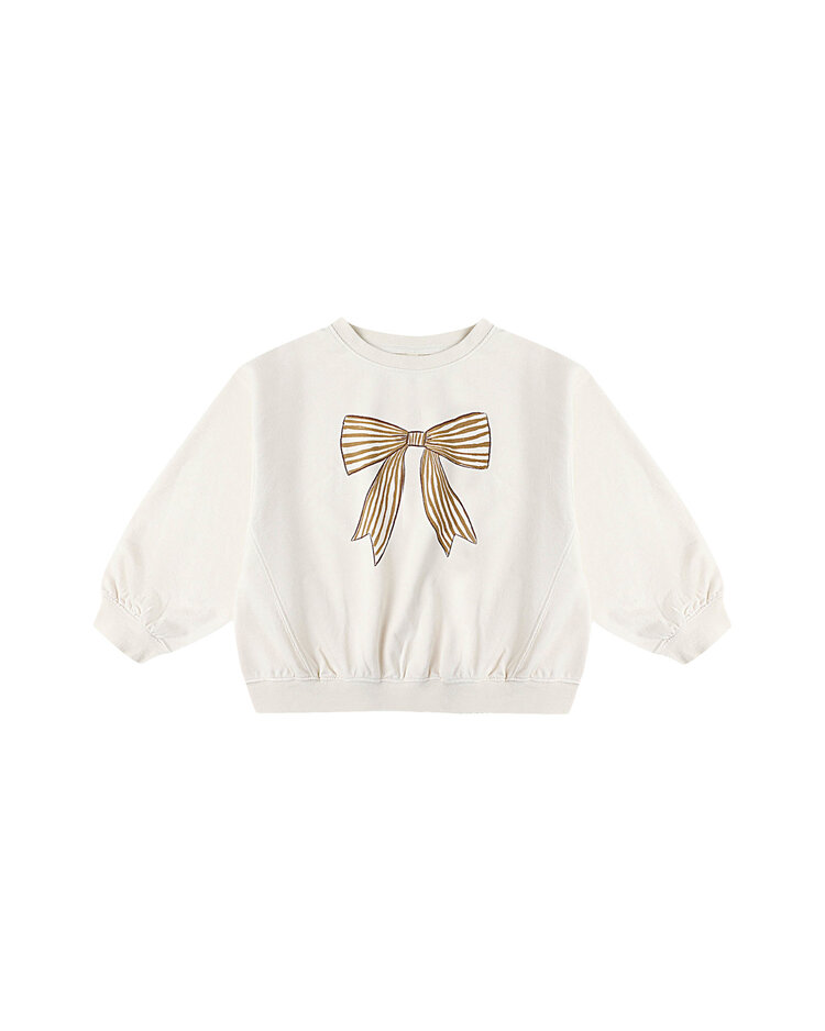 RYLEE AND CRU Oversized Bow Sweatshirt