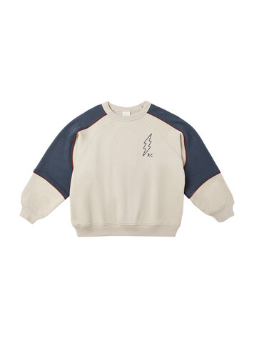 RYLEE AND CRU Paneled Sweatshirt