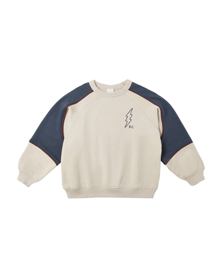 RYLEE AND CRU Paneled Sweatshirt