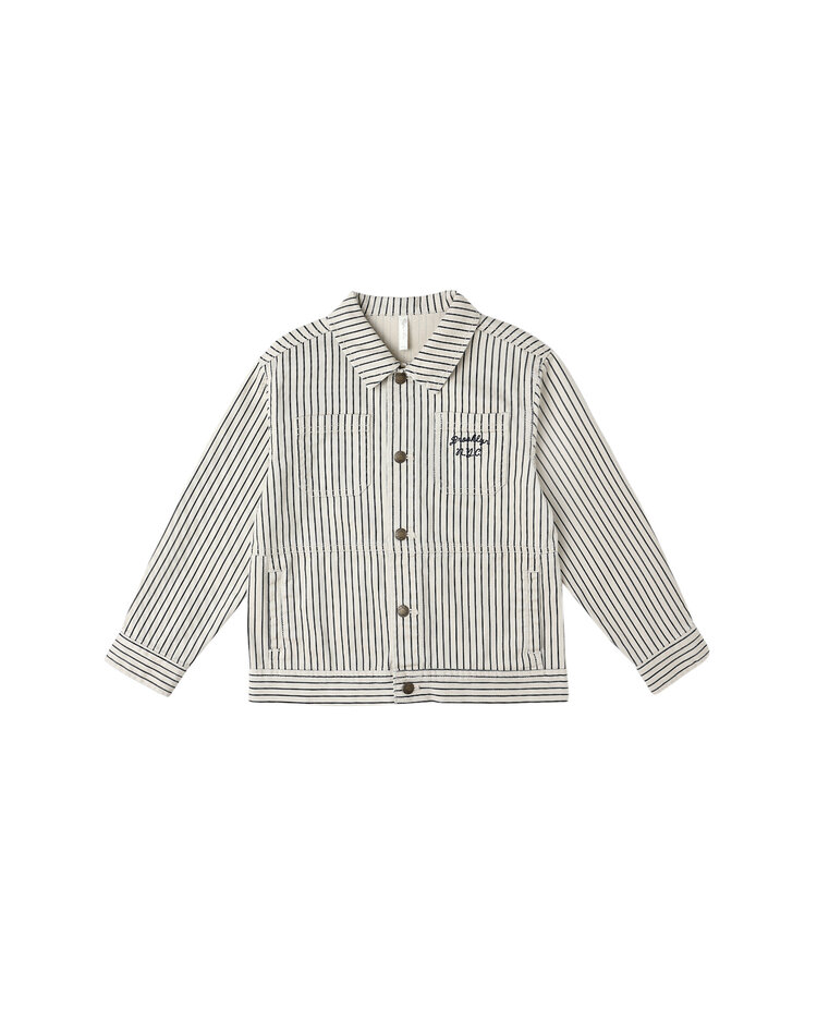 RYLEE AND CRU Pinstripe Chore Coat