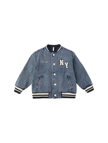 RYLEE AND CRU Varsity Denim Jacket