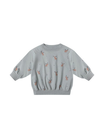 QUINCY MAE Relaxed Moose Sweatshirt
