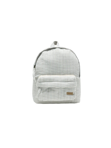 QUINCY MAE Mini Backpack - Blue Gingham