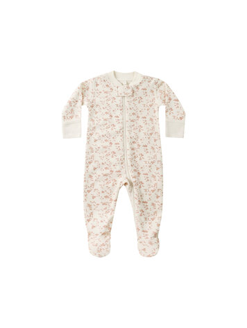 QUINCY MAE French Garden Zip Footie