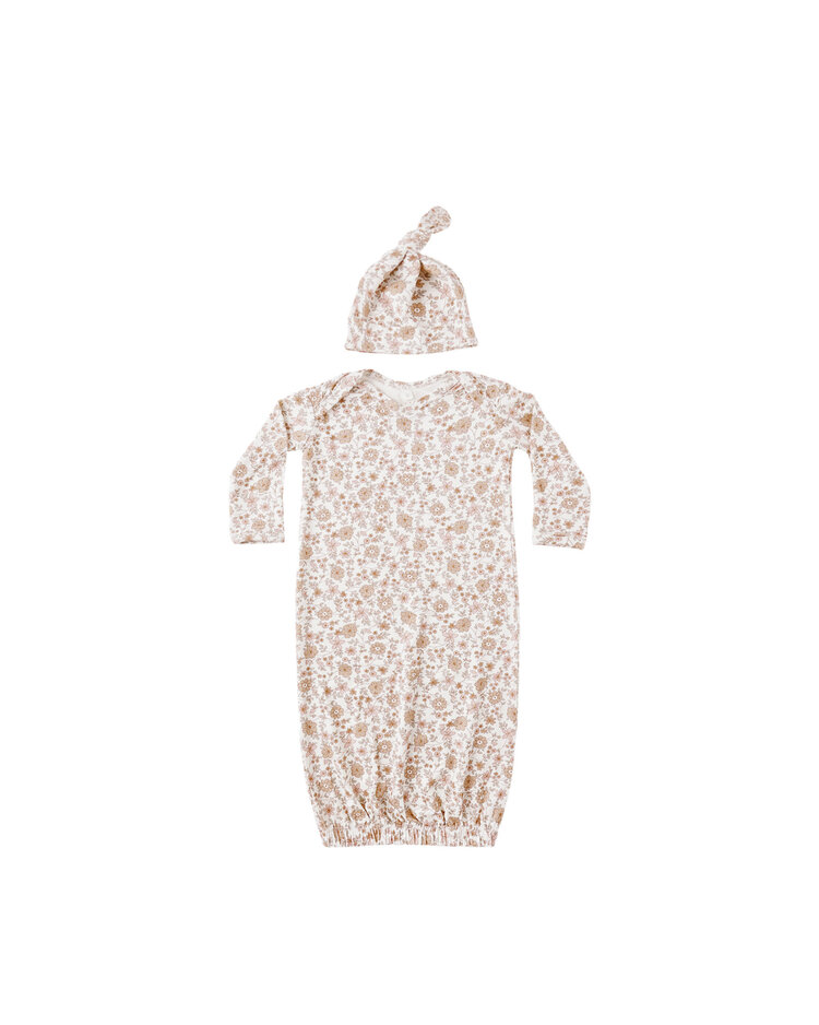 QUINCY MAE Bamboo Gown + Hat Set