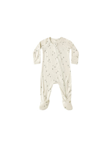 QUINCY MAE Bamboo Zip Footie