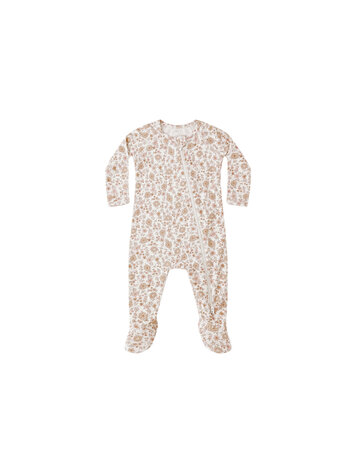 QUINCY MAE Bamboo Zip Footie