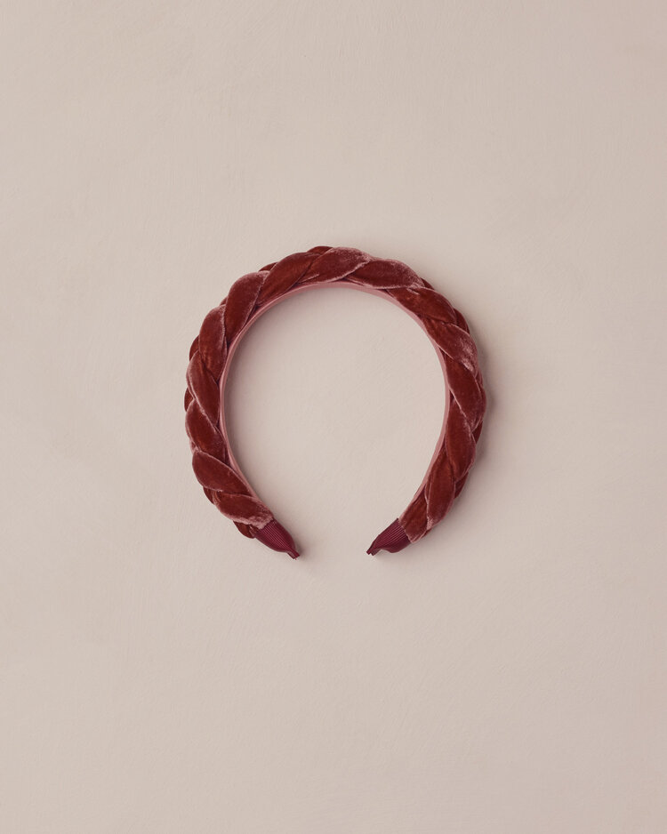 NORALEE Braided Headband - Ruby