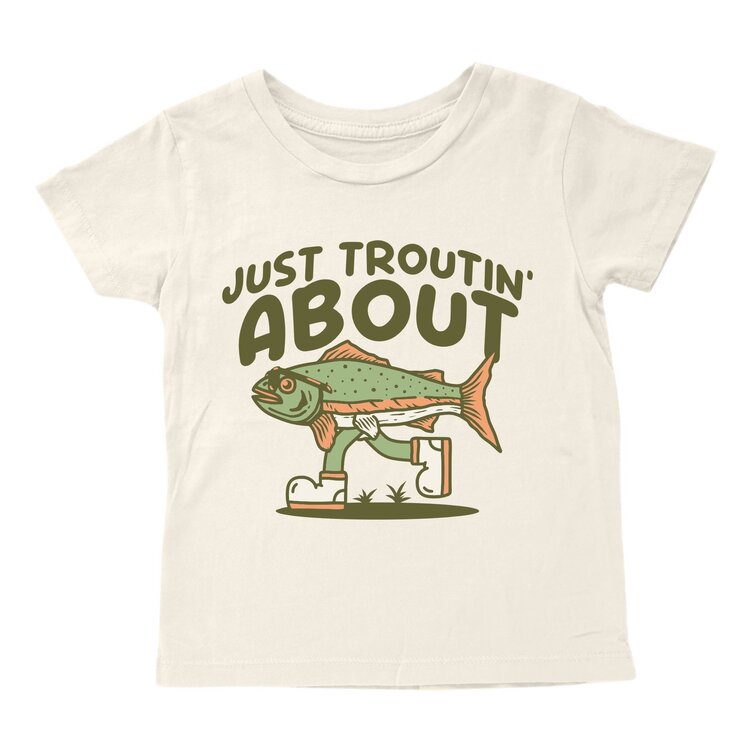 TINY WHALES Troutin About Tee