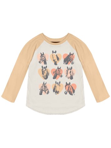 TINY WHALES Wild Horses Raglan Tee