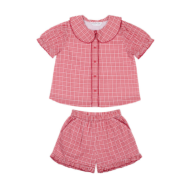 MINNOW Malibu Gingham Baby Set