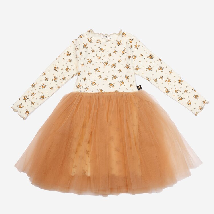 PETITE HAILEY Vintage Flower Tutu Dress