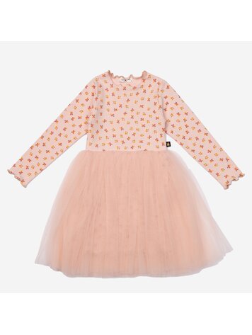 PETITE HAILEY Vintage Flower Tutu Dress