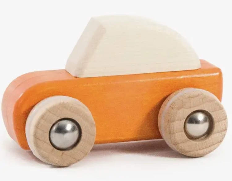 Bajo Pull-Back Car - Orange